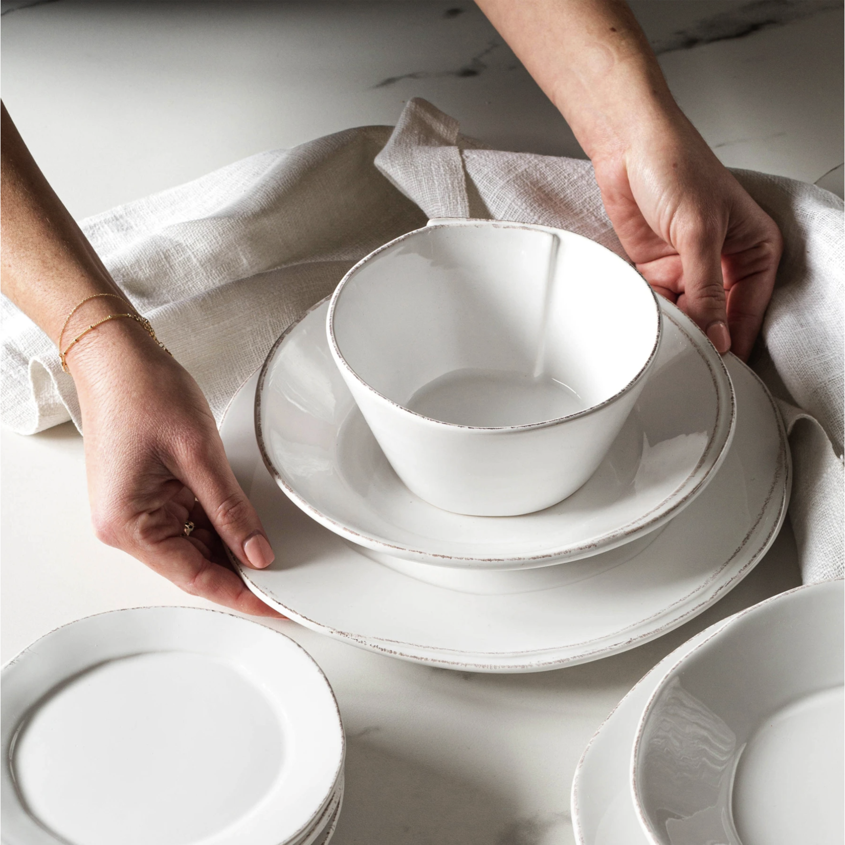 Vietri VIETRI Lastra Stacking Cereal Bowl