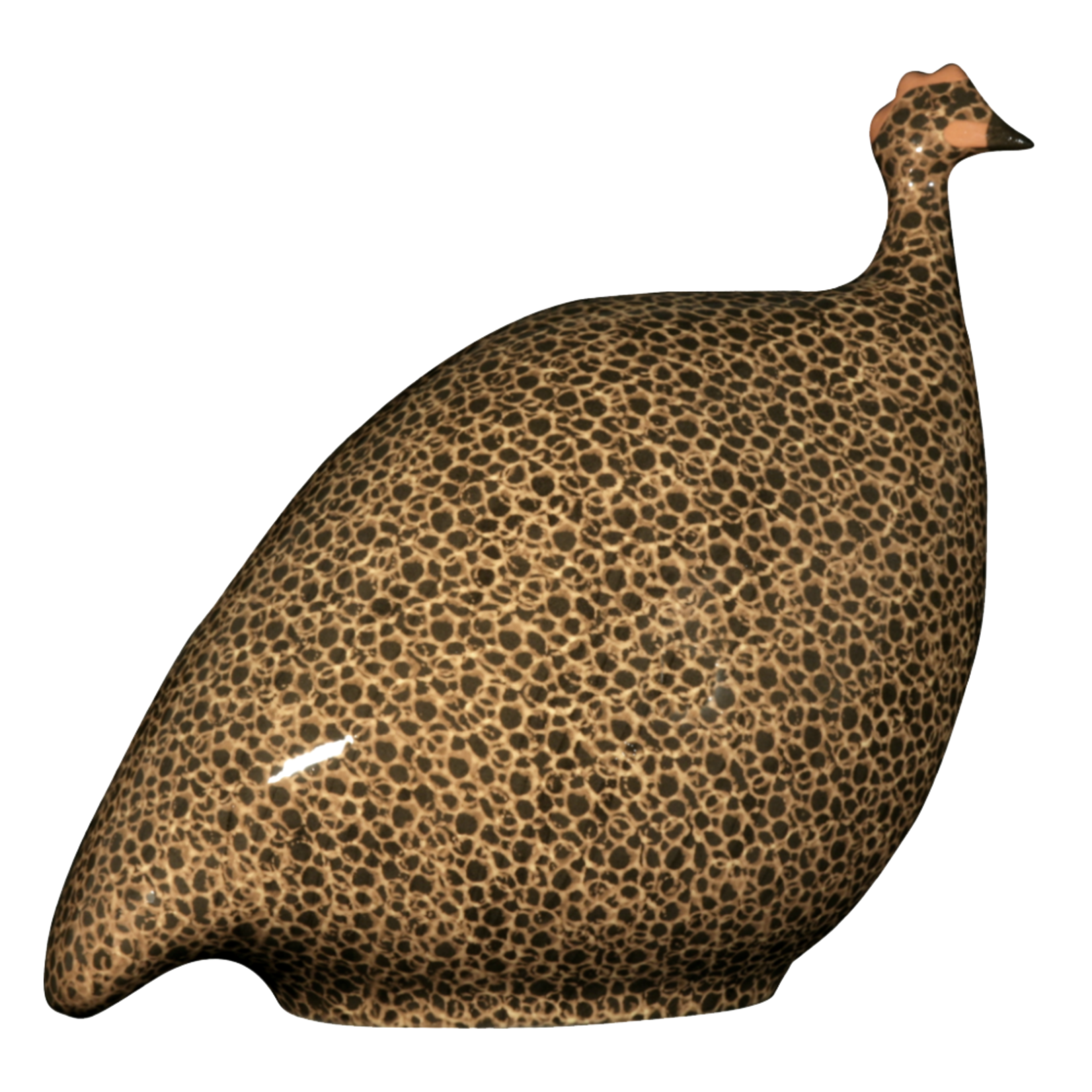 Black Speckled Yellow French Guinea Hen