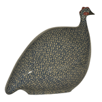 Grey Speckled Cobalt Blue French Guinea Hen