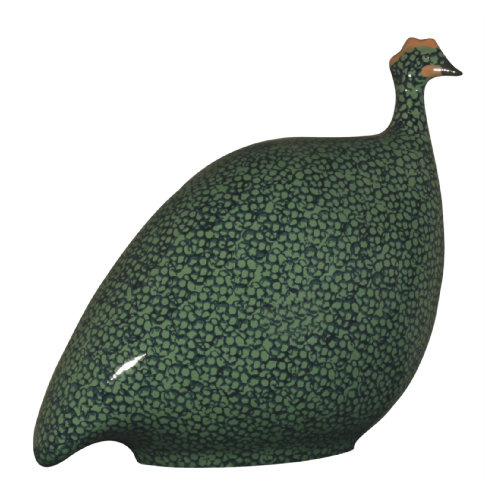 Lussan Green Speckled Cobalt Blue French Guinea Hen