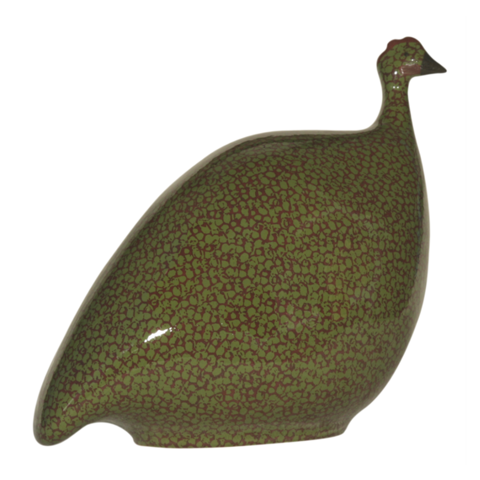 Green Speckled Bordeaux French Guinea Hen