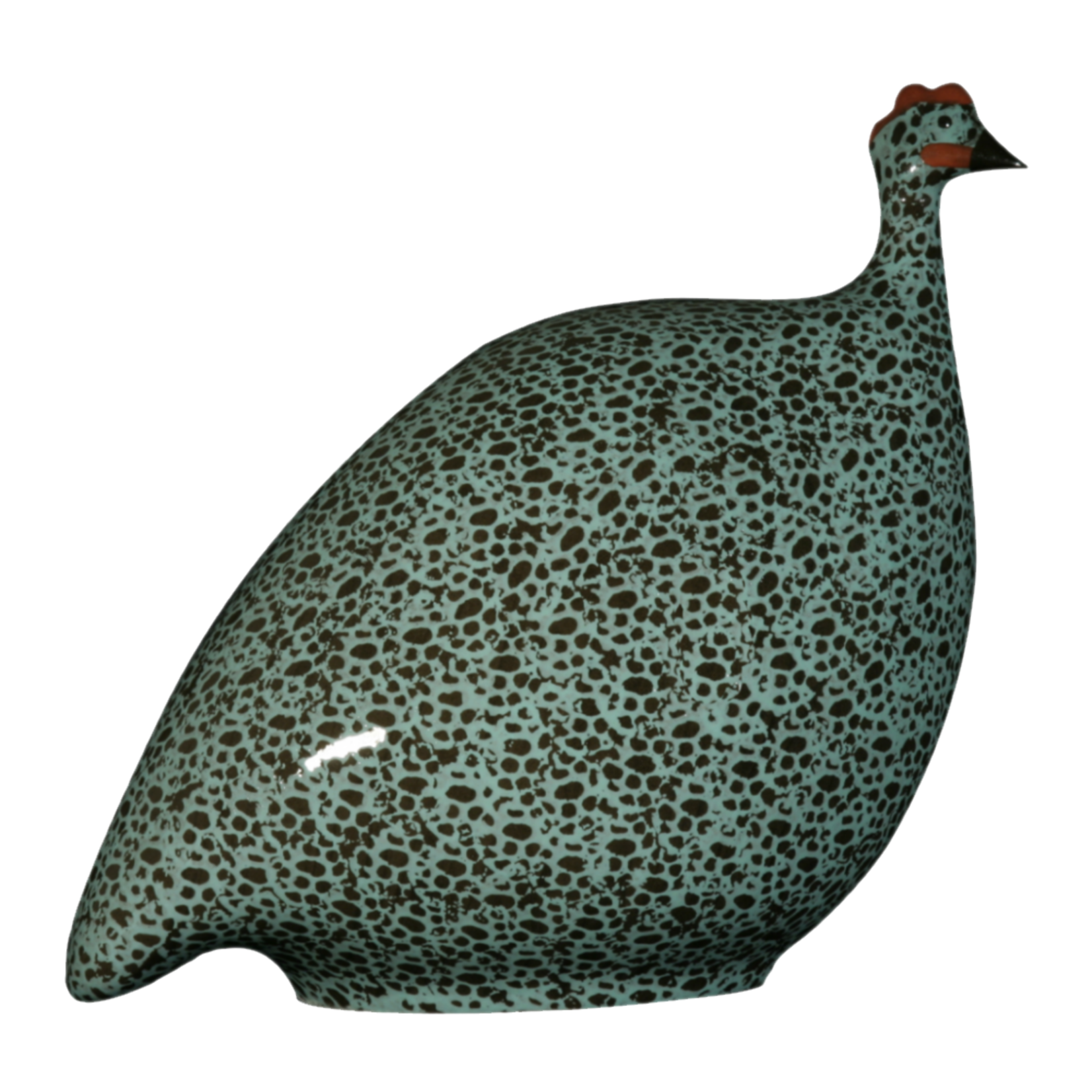 Black Speckled Turquoise French Guinea Hen