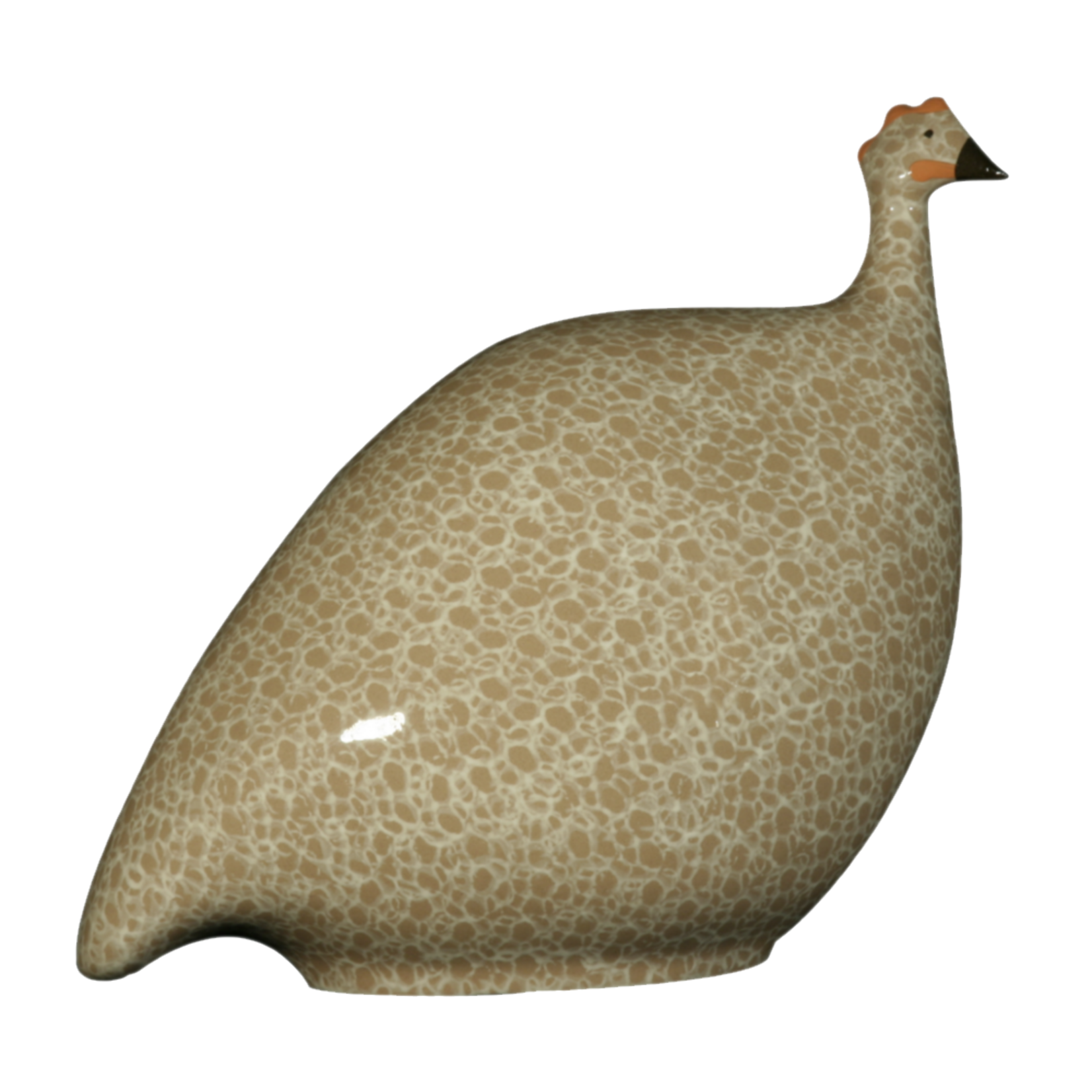 Brown Speckled White French Guinea Hen
