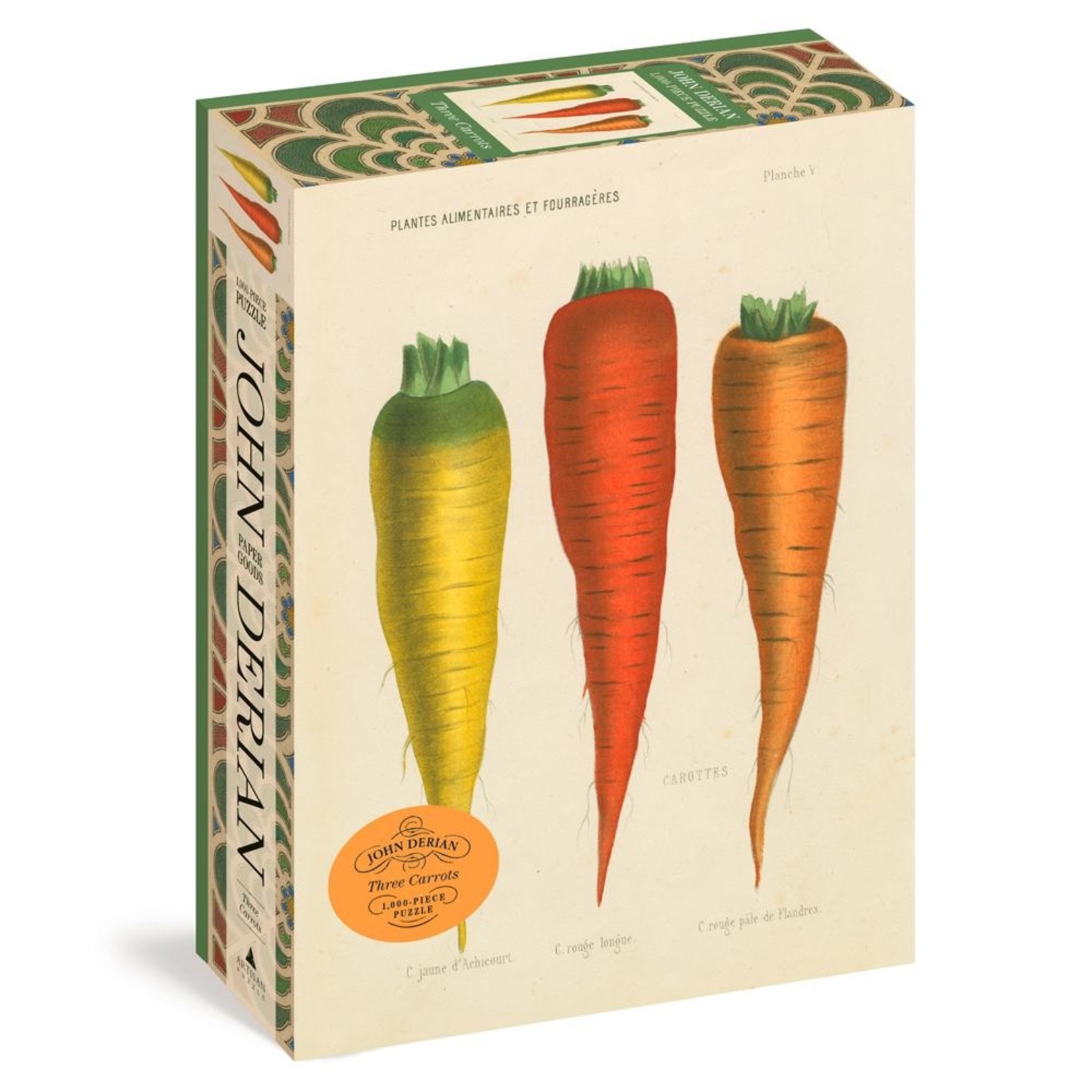 John Derian Puzzle — Three Carrots