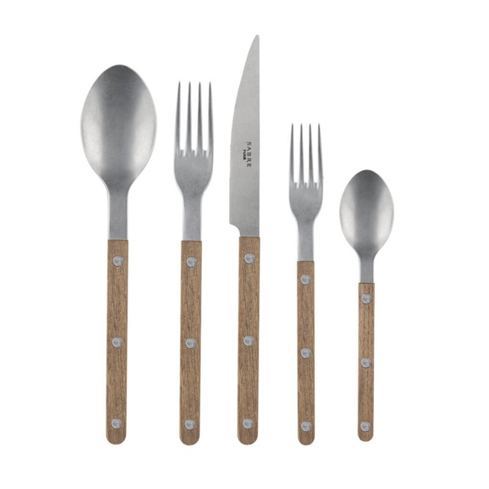 Sabre SABRE PARIS Bistrot 5 pc Place Setting- Vintage Teak