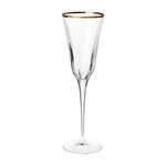 Optical Gold Champagne Flute