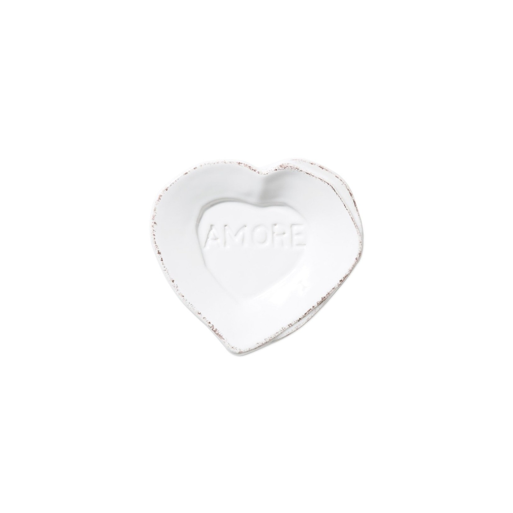 VIETRI Lastra Mini Heart Amore Plate