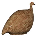 Red Speckled Yellow French Guinea Hen