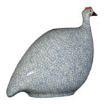 White Speckled Lavender Blue French Guinea Hen