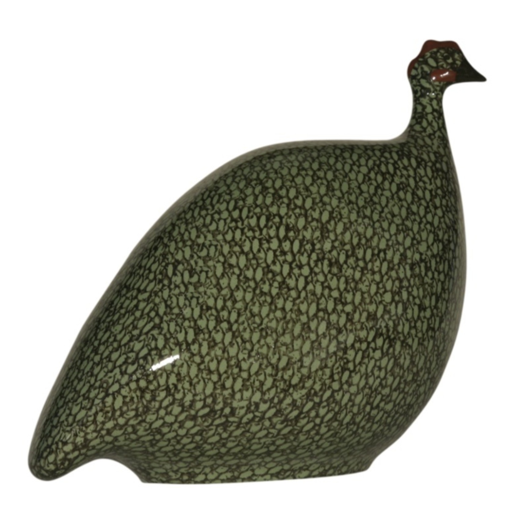Lussan Green Speckled Black French Guinea Hen