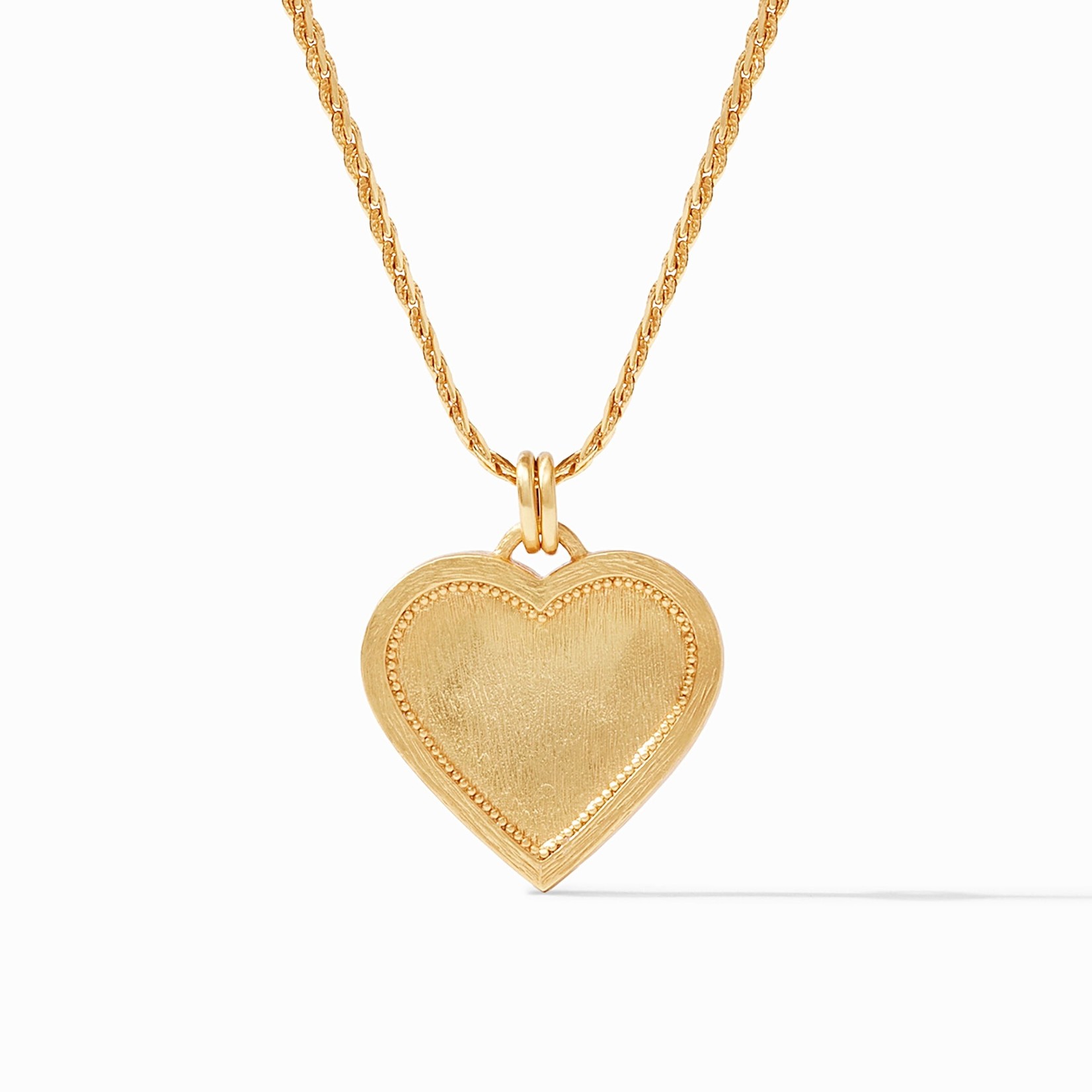 Julie Vos Heart Pendant Gold Mother of Pearl