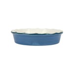 Vietri VIETRI Italian Bakers Pie Dish- Blue