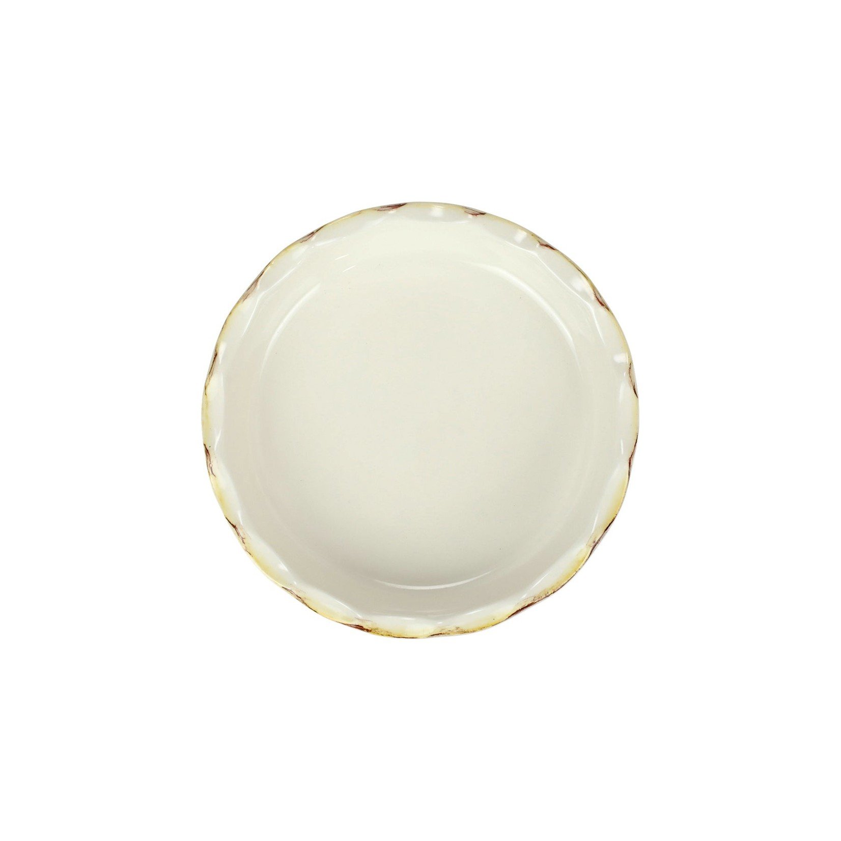 Vietri VIETRI Italian Bakers Pie Dish- White