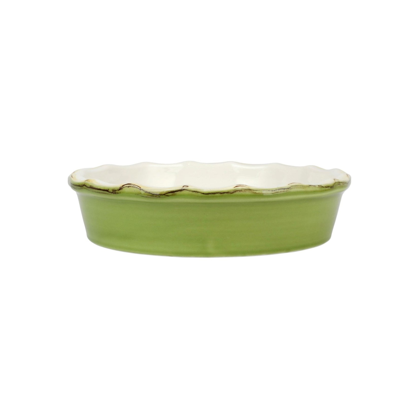 Vietri VIETRI Italian Baker Pie Dish- Green