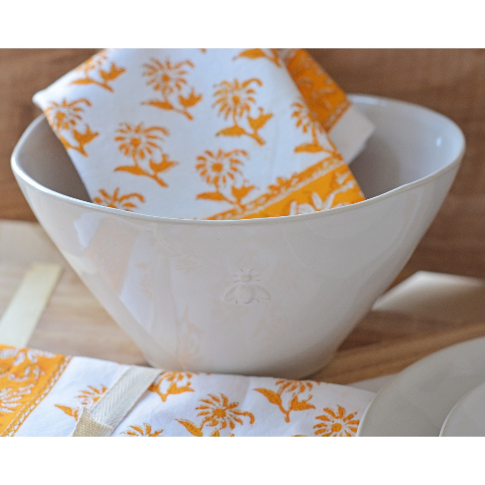 La Rochere LA ROCHERE Bee Ceramic Salad Serving Bowl