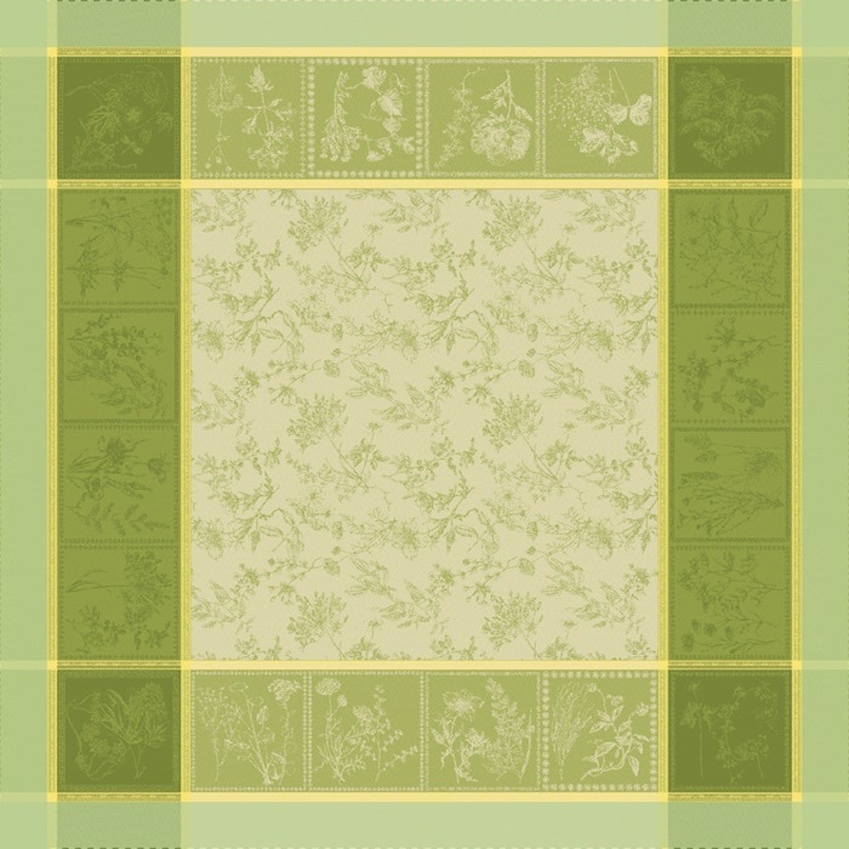 Garnier-Thiebaut Herbora Prairie Tablecloth 69x69