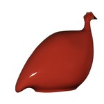 Plain Red Hermès Guinea Hen