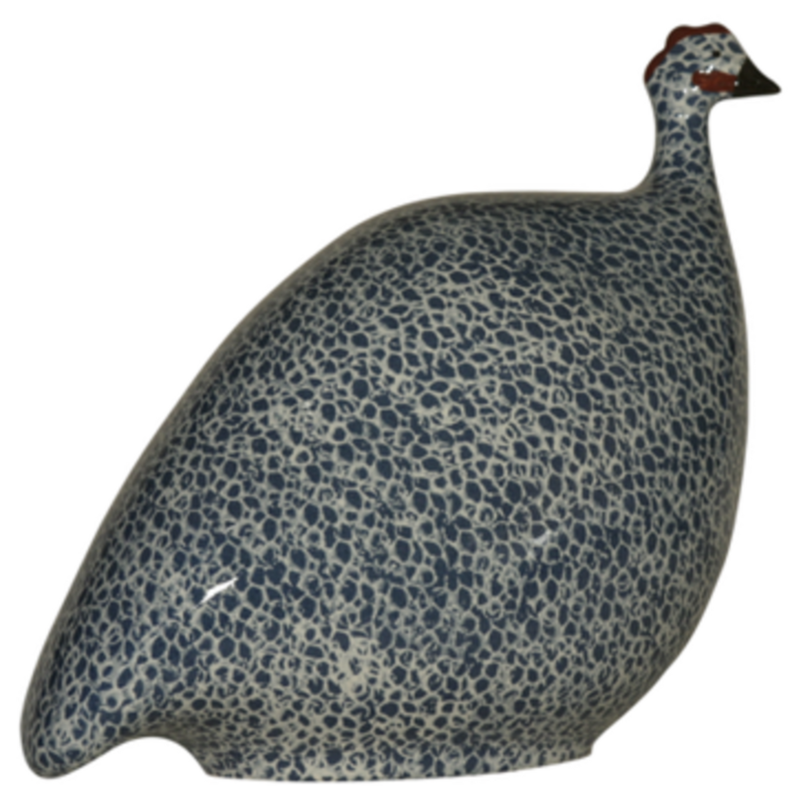 Electric Blue Speckled White French Guinea Hen