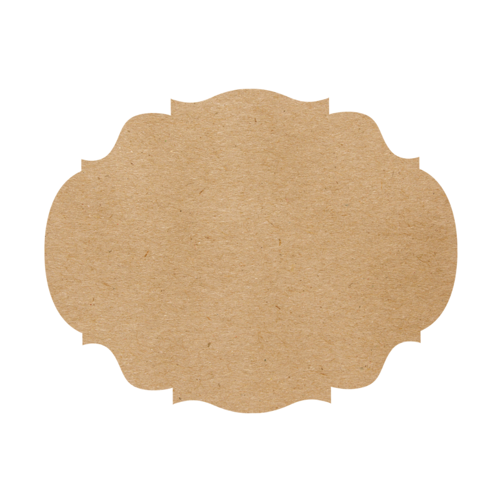 Die Cut Kraft French Frame Placemat - 12 Sheets