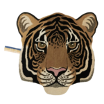 Doing Goods DOING GOODS Animal Head Rug Large