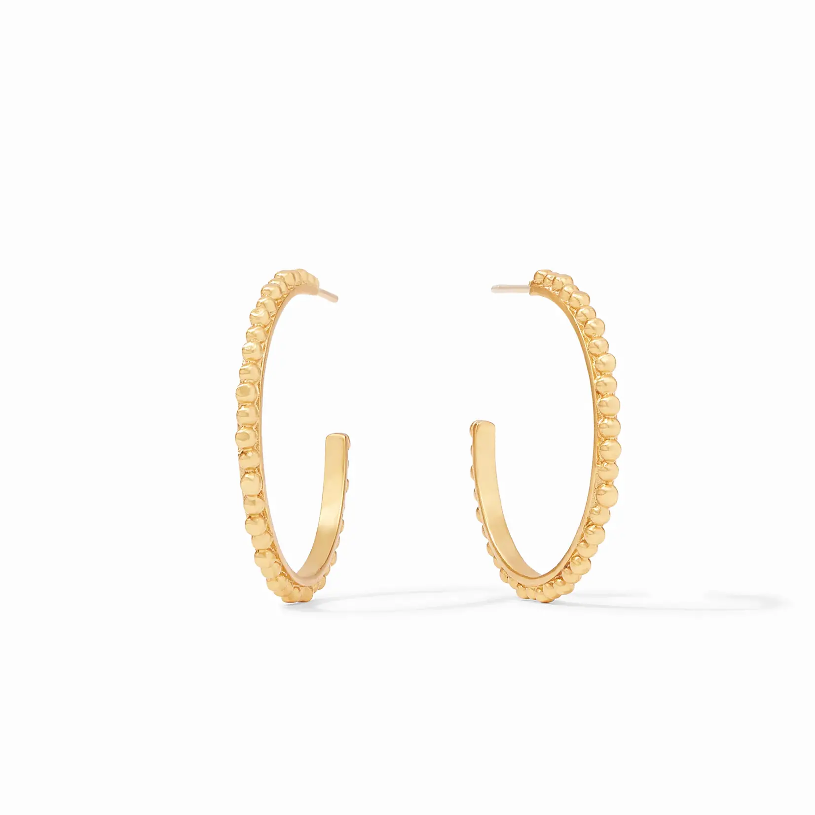 Julie Vos Colette Bead Hoop Gold Medium