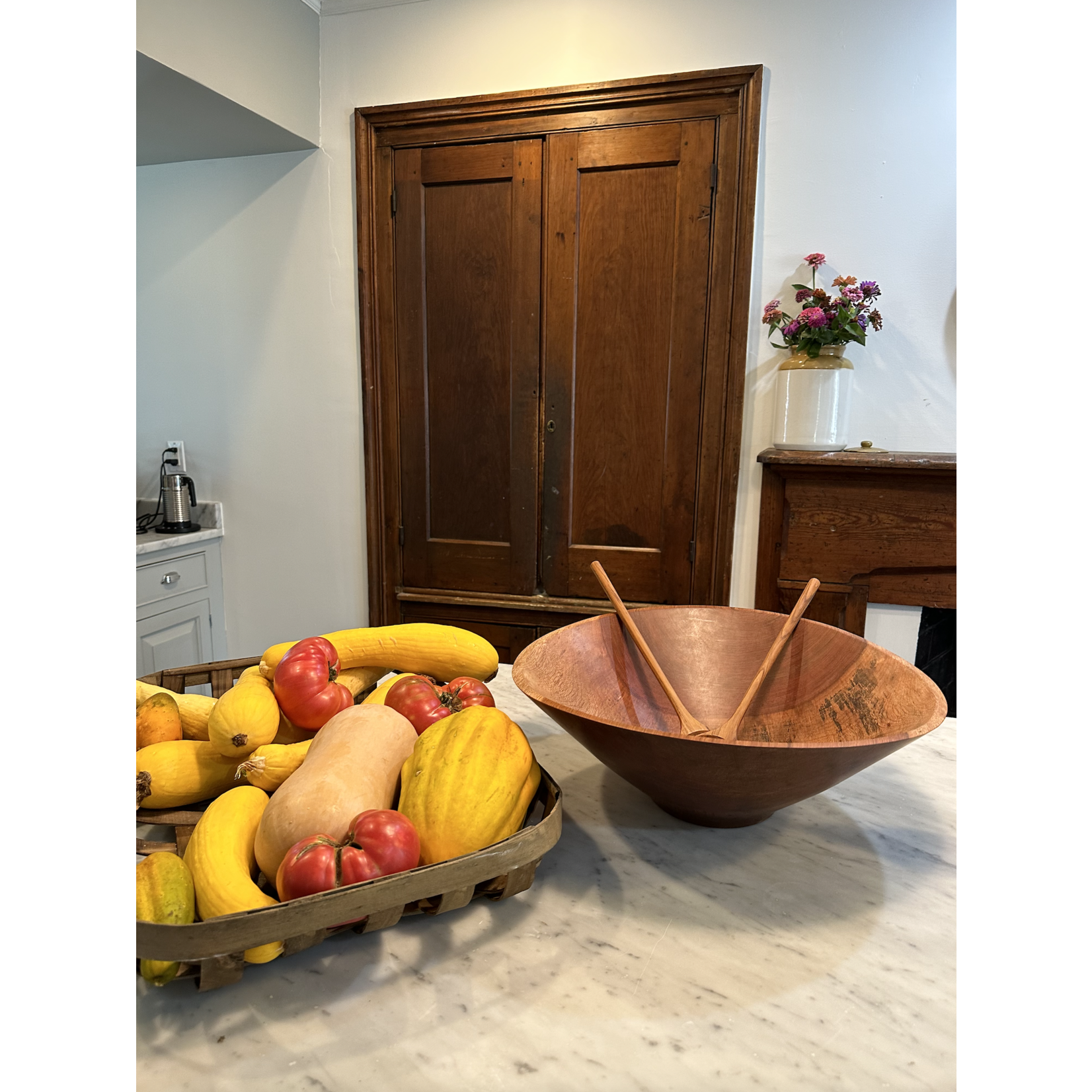 Be Home, Inc. Higuerilla Round Wood Bowl 18"-20"