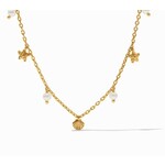 Julie Vos Sanibel Delicate Charm Necklace-Pearl-OS