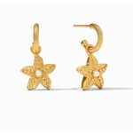 Julie Vos Sanibel Starfish Hoop & Charm Earring-Pearl-OS