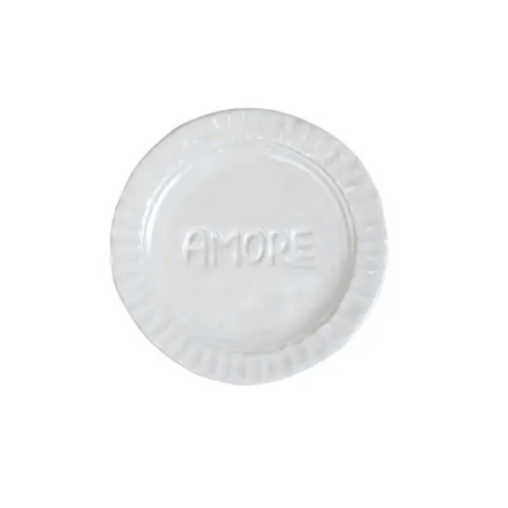 Vietri VIETRI Pietra Serena Amore Plate