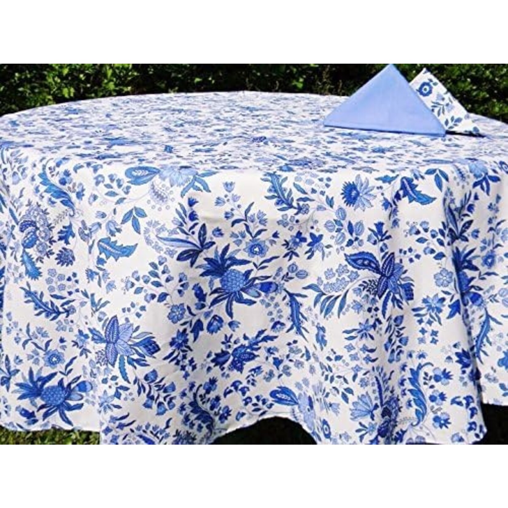 LC 70" Round Treated Tablecloth