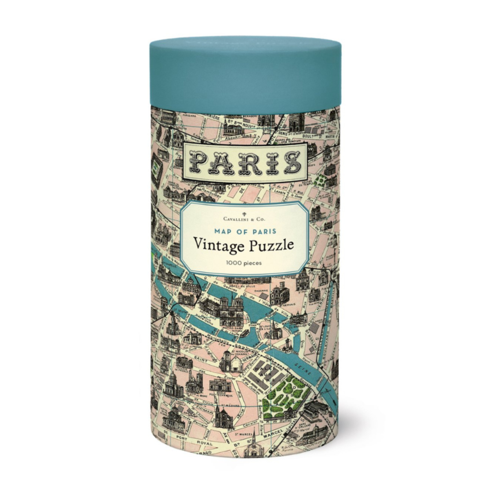 Cavallini & Co. Cavallini 1000 Piece Puzzle Map of Paris