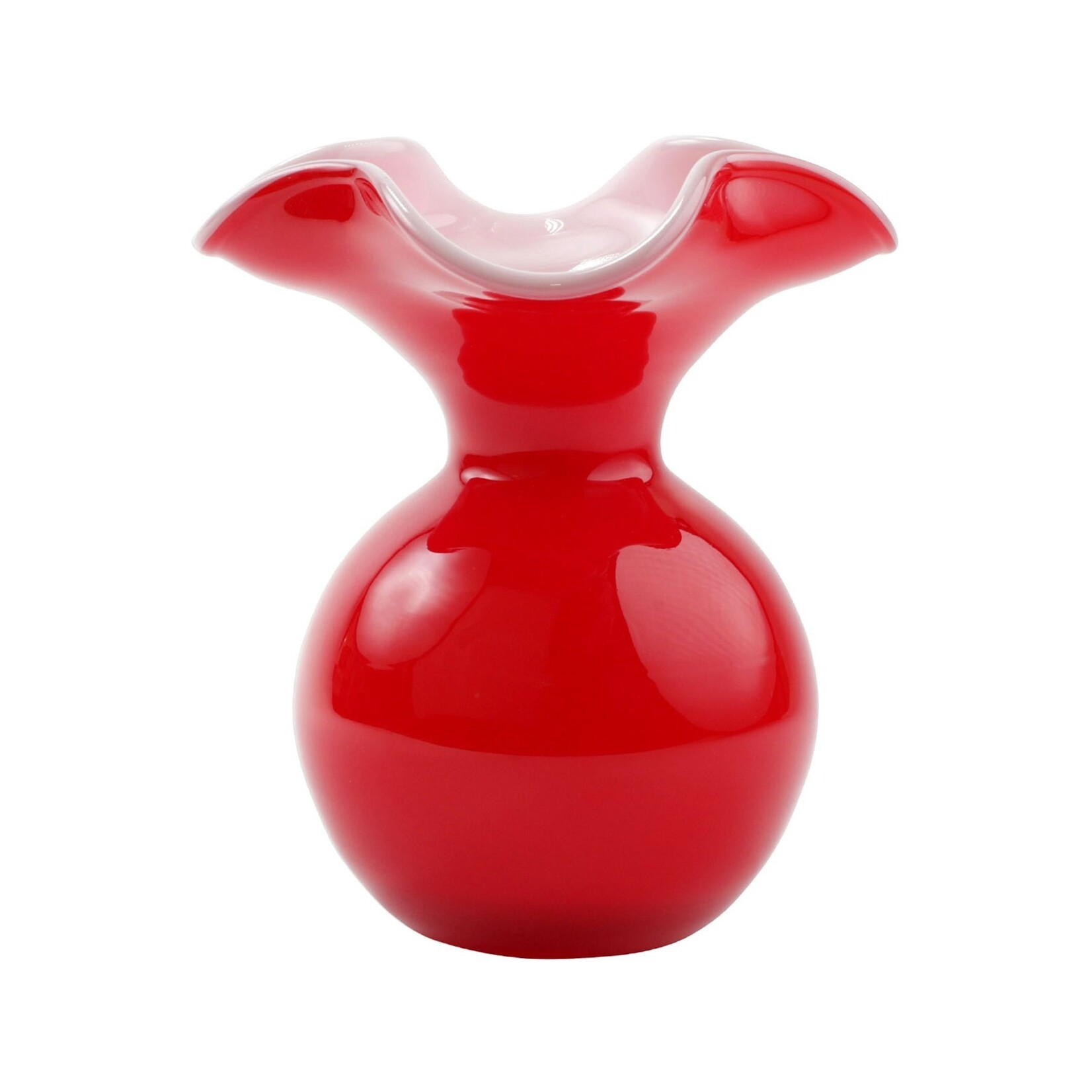 Vietri Hibiscus Fluted Vase