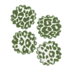 Iconic Leopard Round Cocktail Napkin (Set of 4)
