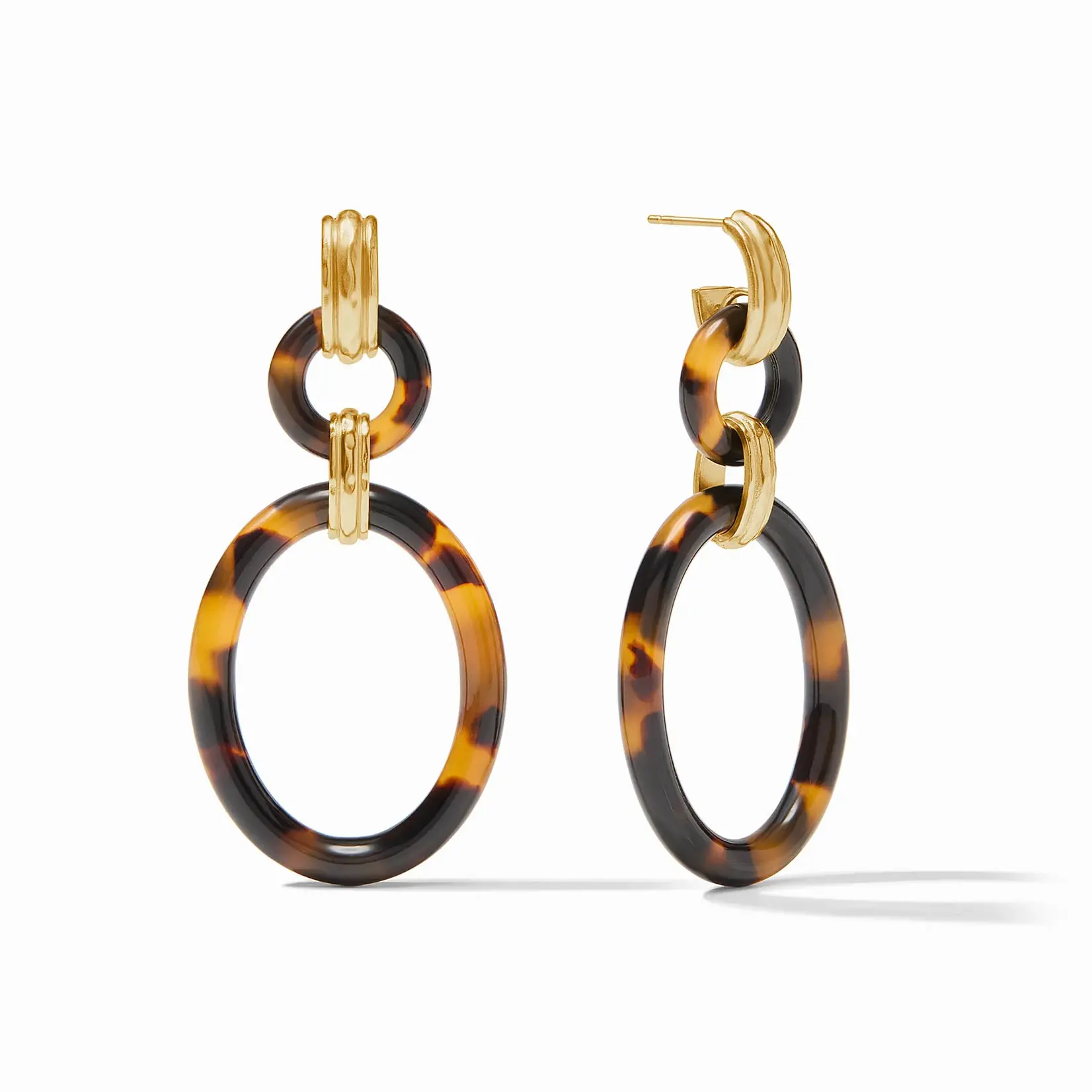 Julie Vos JULIE VOS Madison Link Earring-Tortoiseshell