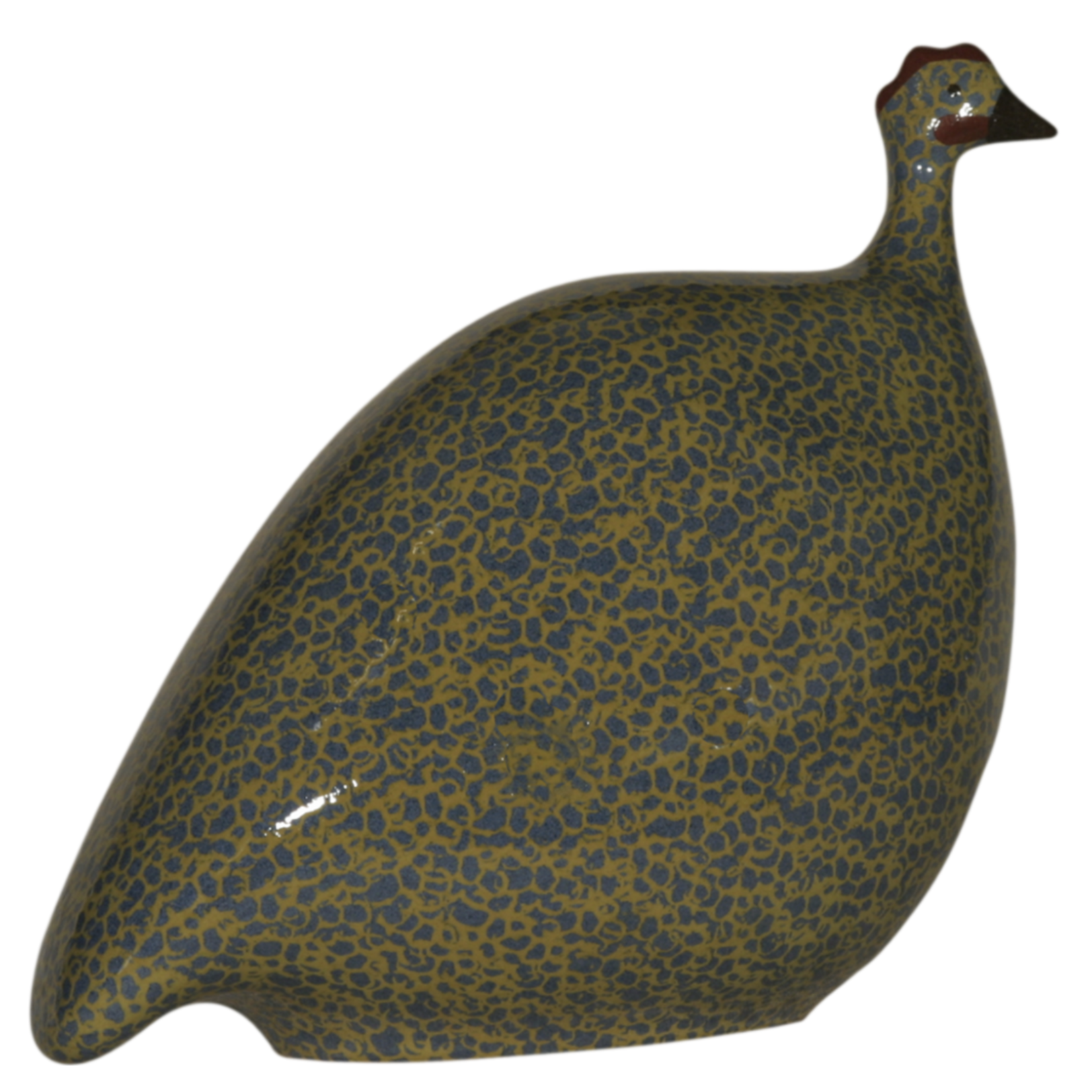 Electric Blue Speckled Leaf Green French Guinea Hen