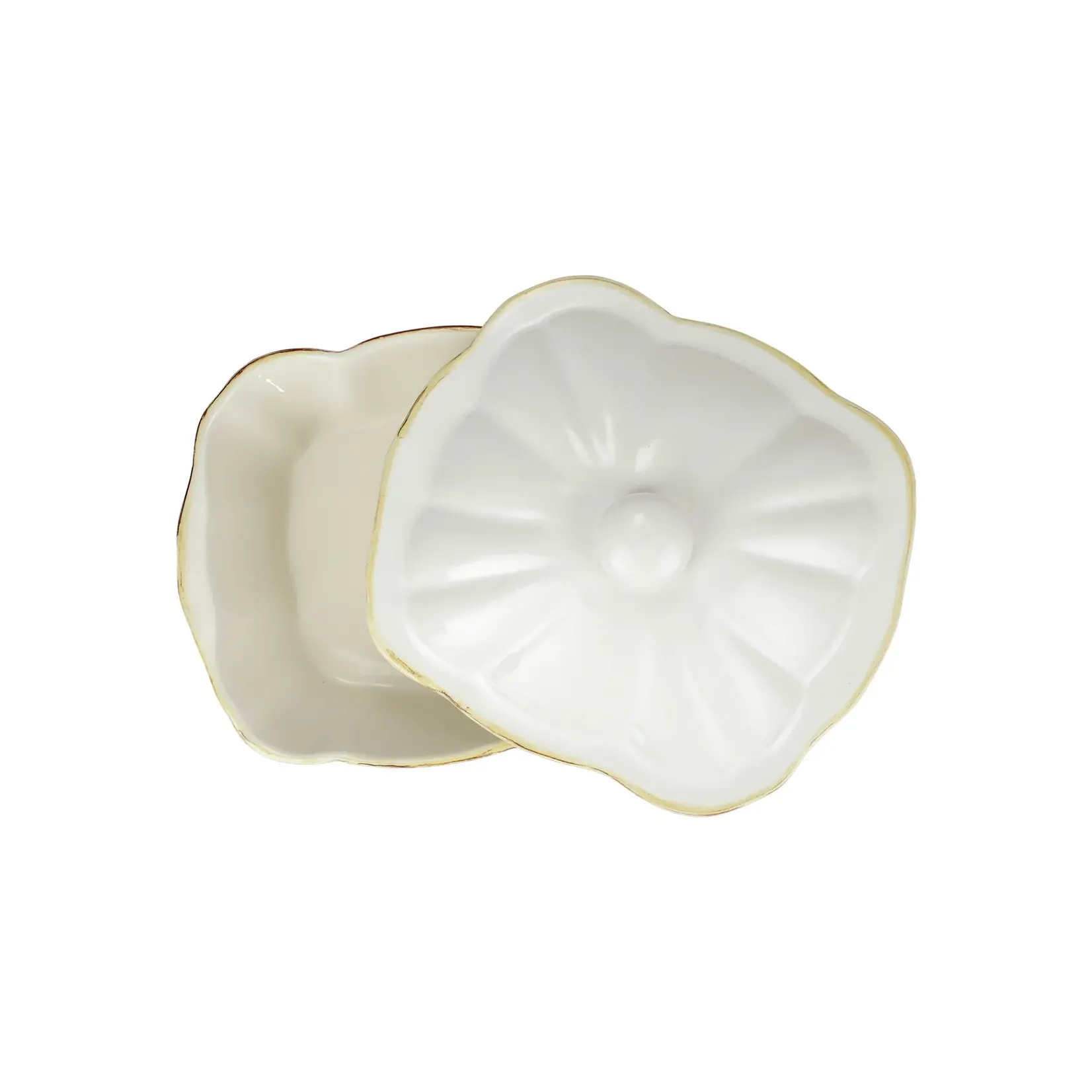 Italian Bakers Square Covered Casserole Dish White