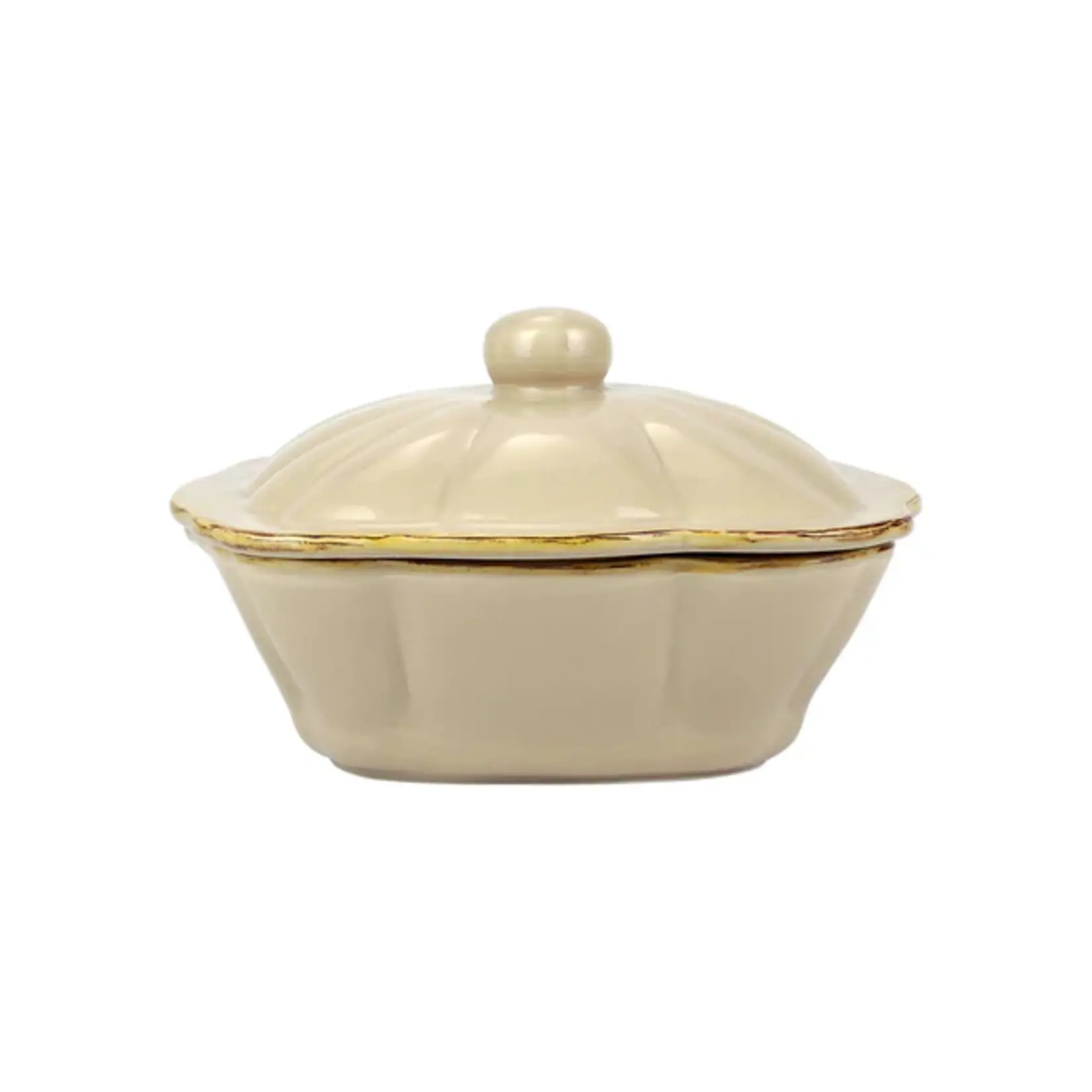 Italian Bakers Square covered Casserole Dish Cappuccino