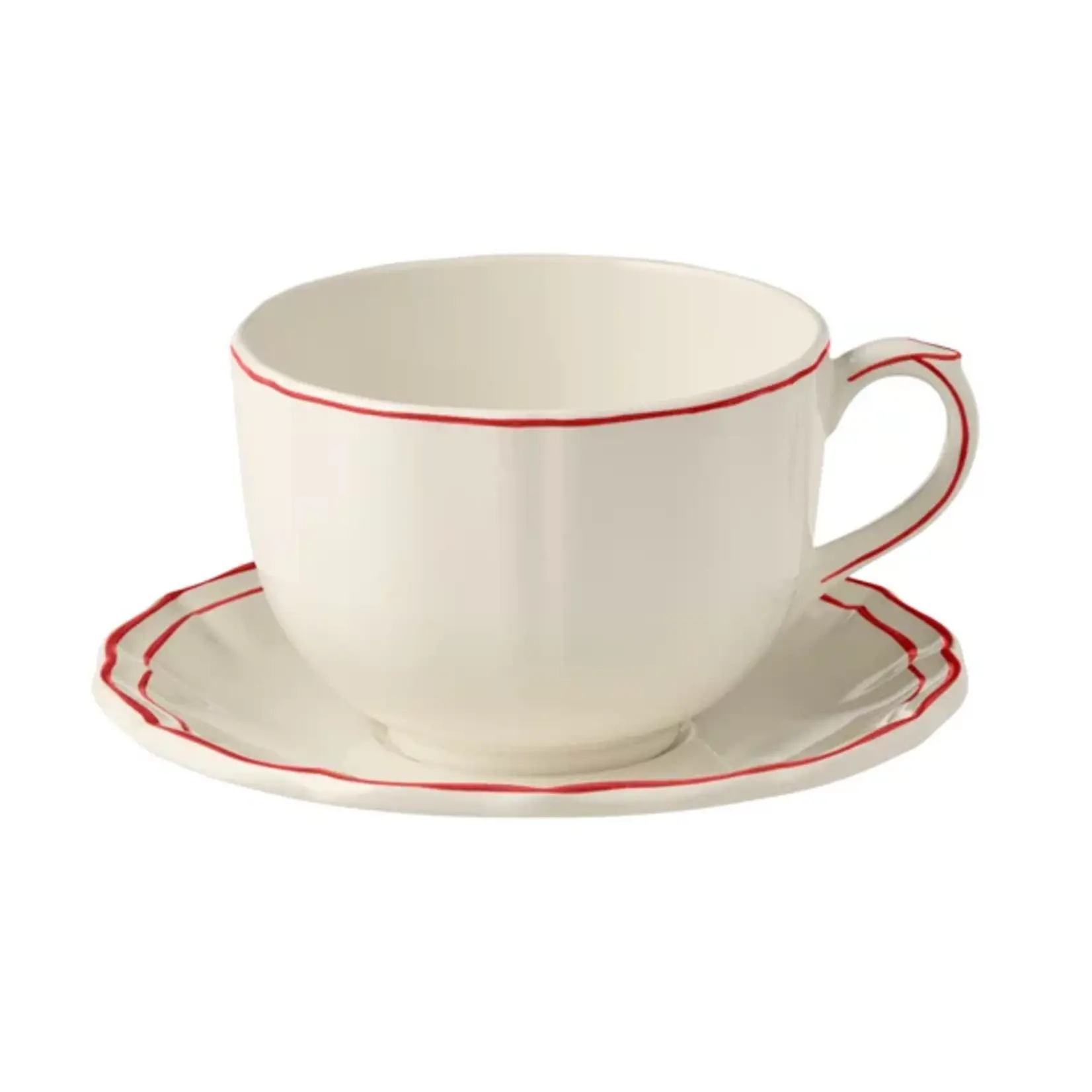 Gien GIEN Filet Jumbo Cup with Saucer