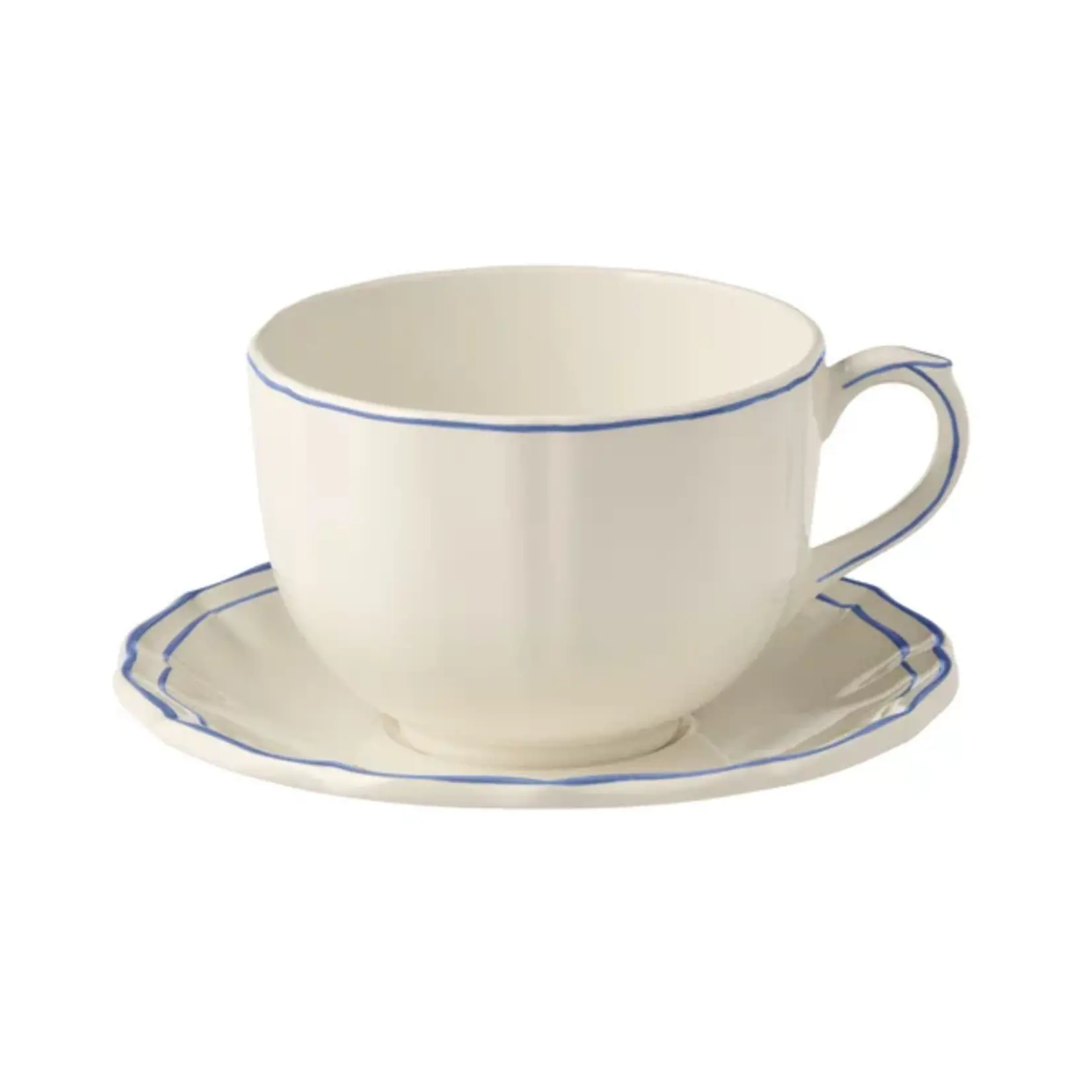 Gien GIEN Filet Jumbo Cup with Saucer
