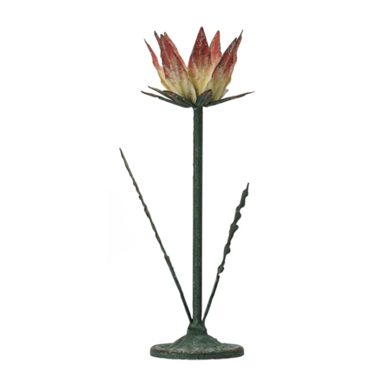 Painted Metal Toleware Taper Holder