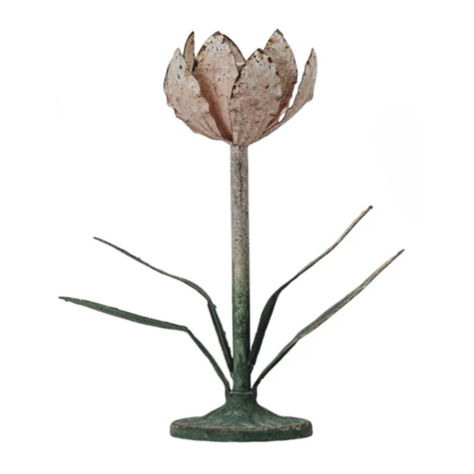 Painted Metal Toleware Taper Holder