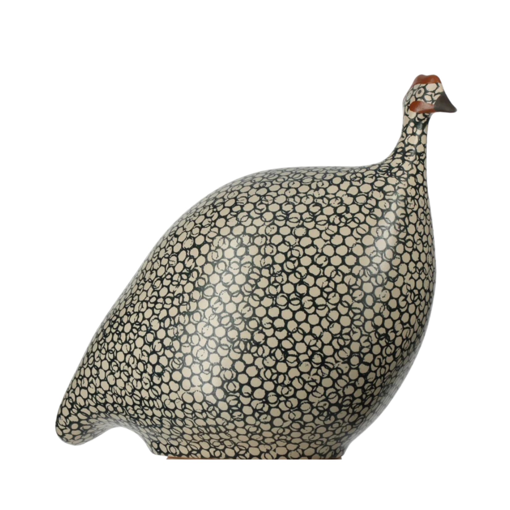 Lussan Matt White Speckled Green Guinea Small