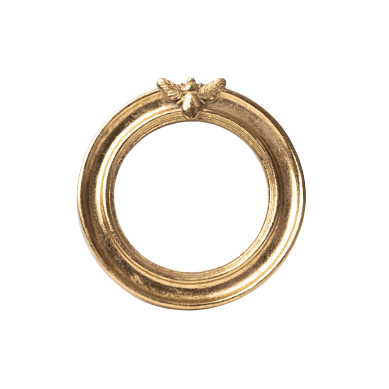 Small Round Frame Golden Bee