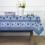 Bohemian Floral Blue Tablecloth