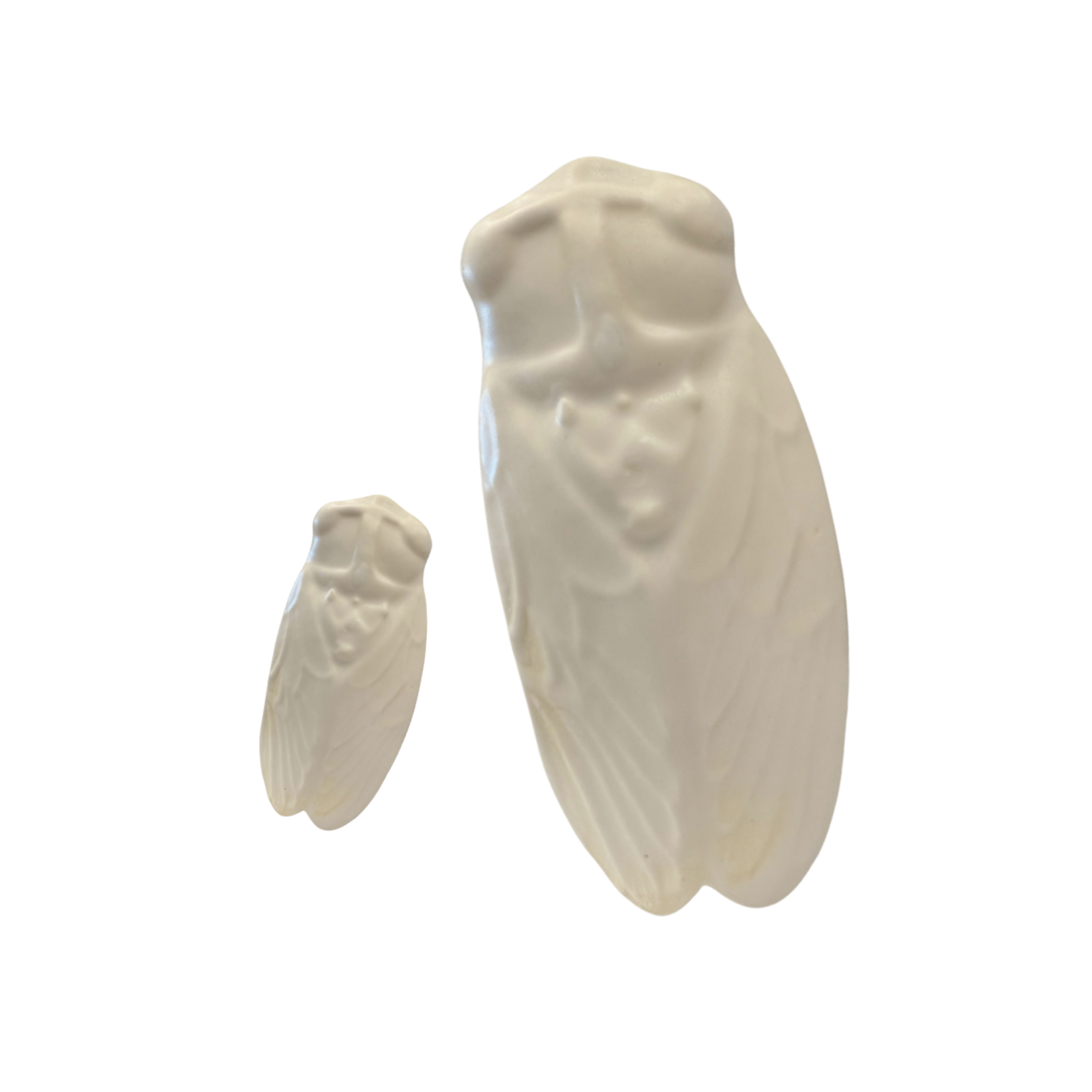 Small White Ceramic Cicada