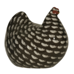 Lussan French Hen Black Speckled White