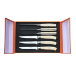 Alain Saint-Joanis ALAIN SAINT-JOANIS Chateaubriand Steak Knives Resin Ivory- Set of 6