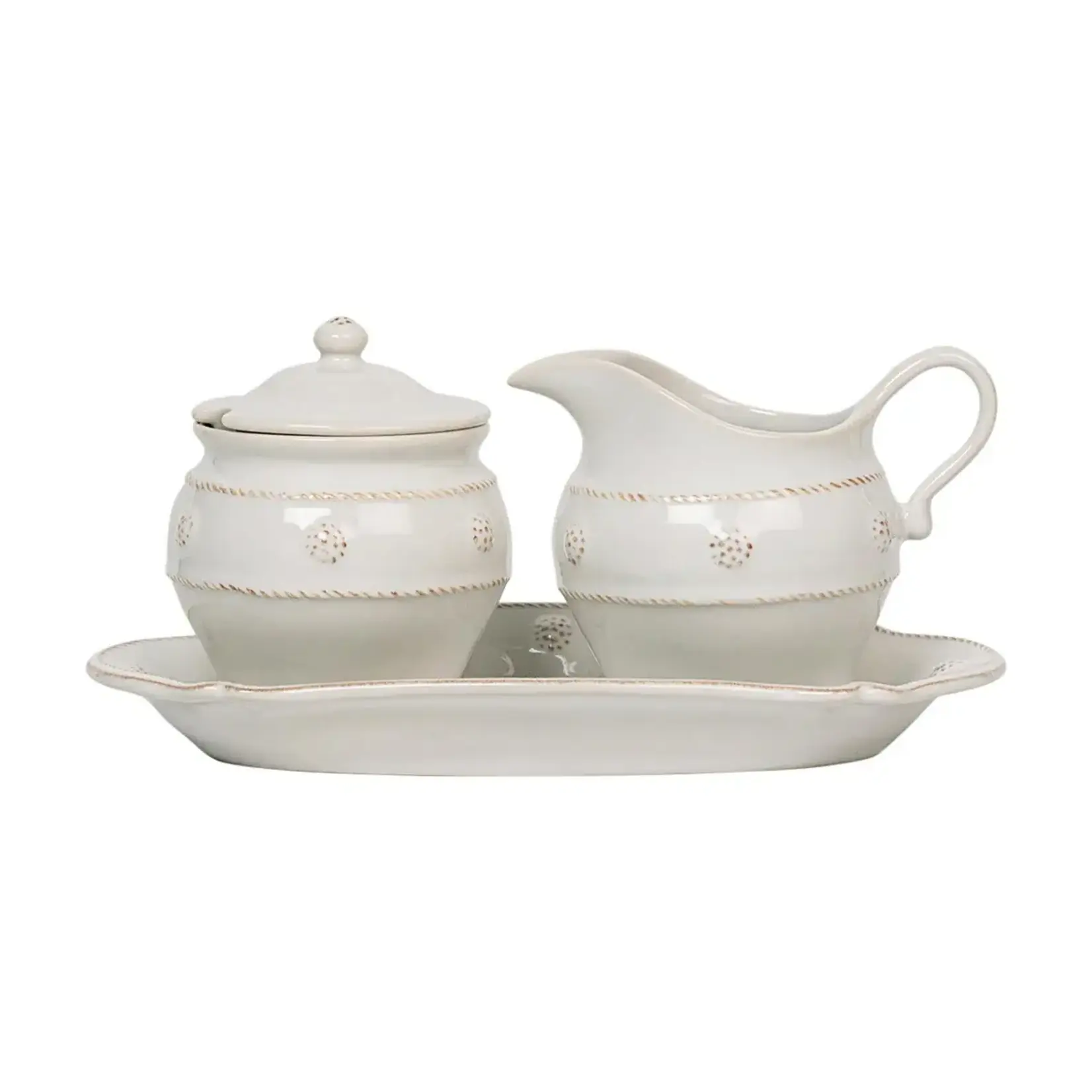 Juliska JULISKA Berry & Thread Sugar and Creamer Set/3pc - Whitewash