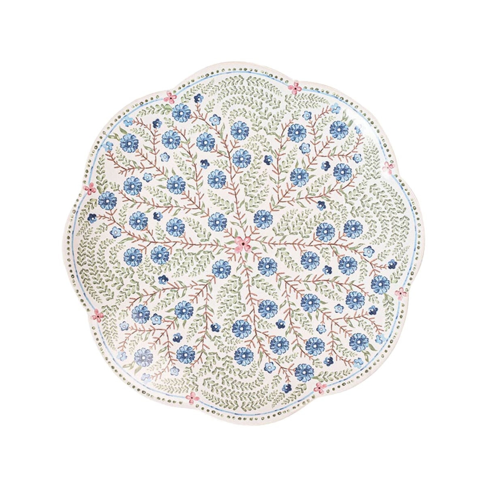 Juliska JULISKA Villa Seville Scalloped Salad/Dessert Plate- Chambray