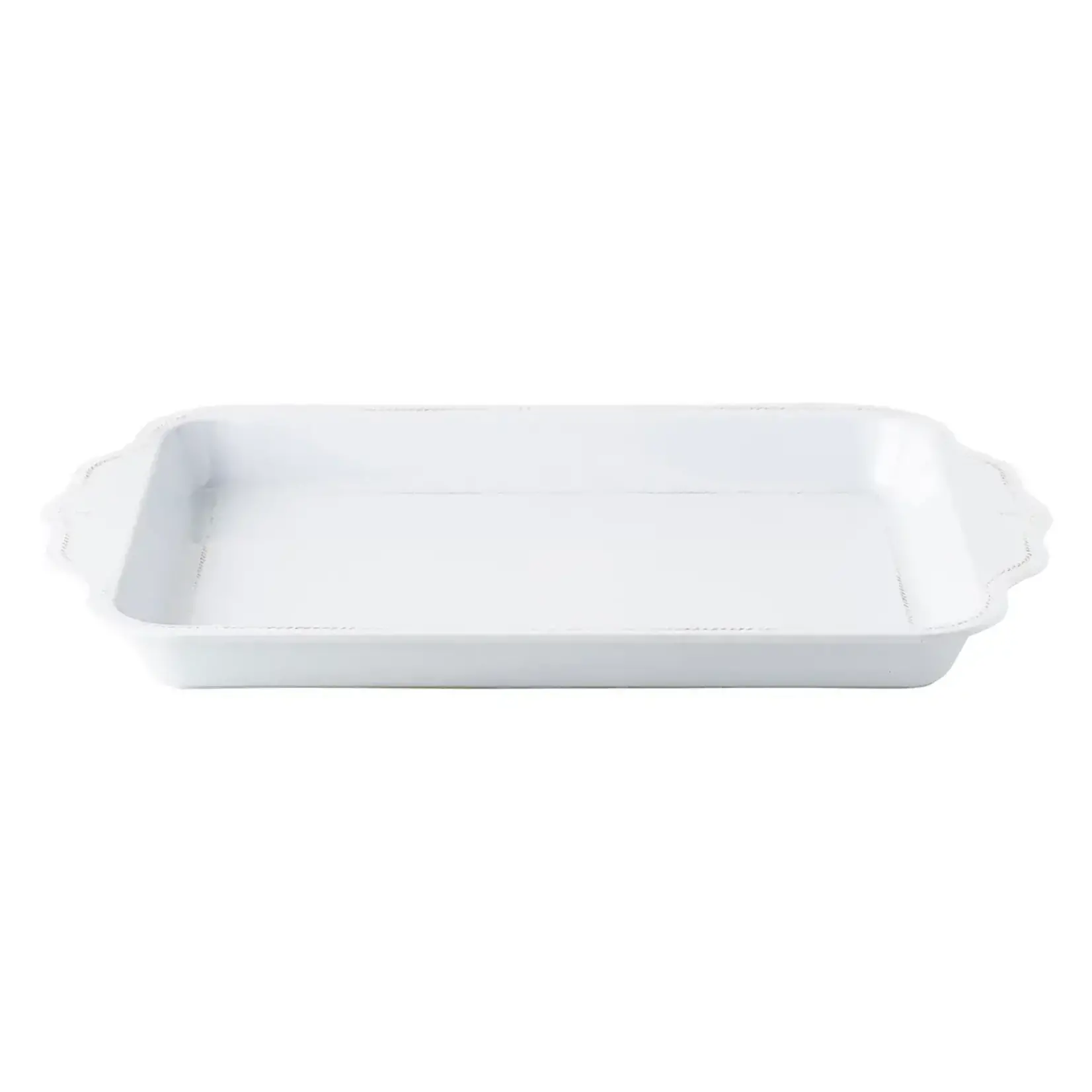 Juliska JULISKA Berry & Thread Melamine 24" Handled Tray- Whitewash